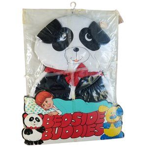 Bedside Buddies Plush Bed Pocket Pillows Panda Bear 1987 Retro Bedroom 1980s VTG
